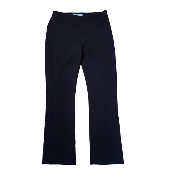 Draper James pants trousers pull on ponte knit black semi stretch side zipper 0 - Picture 1 of 8